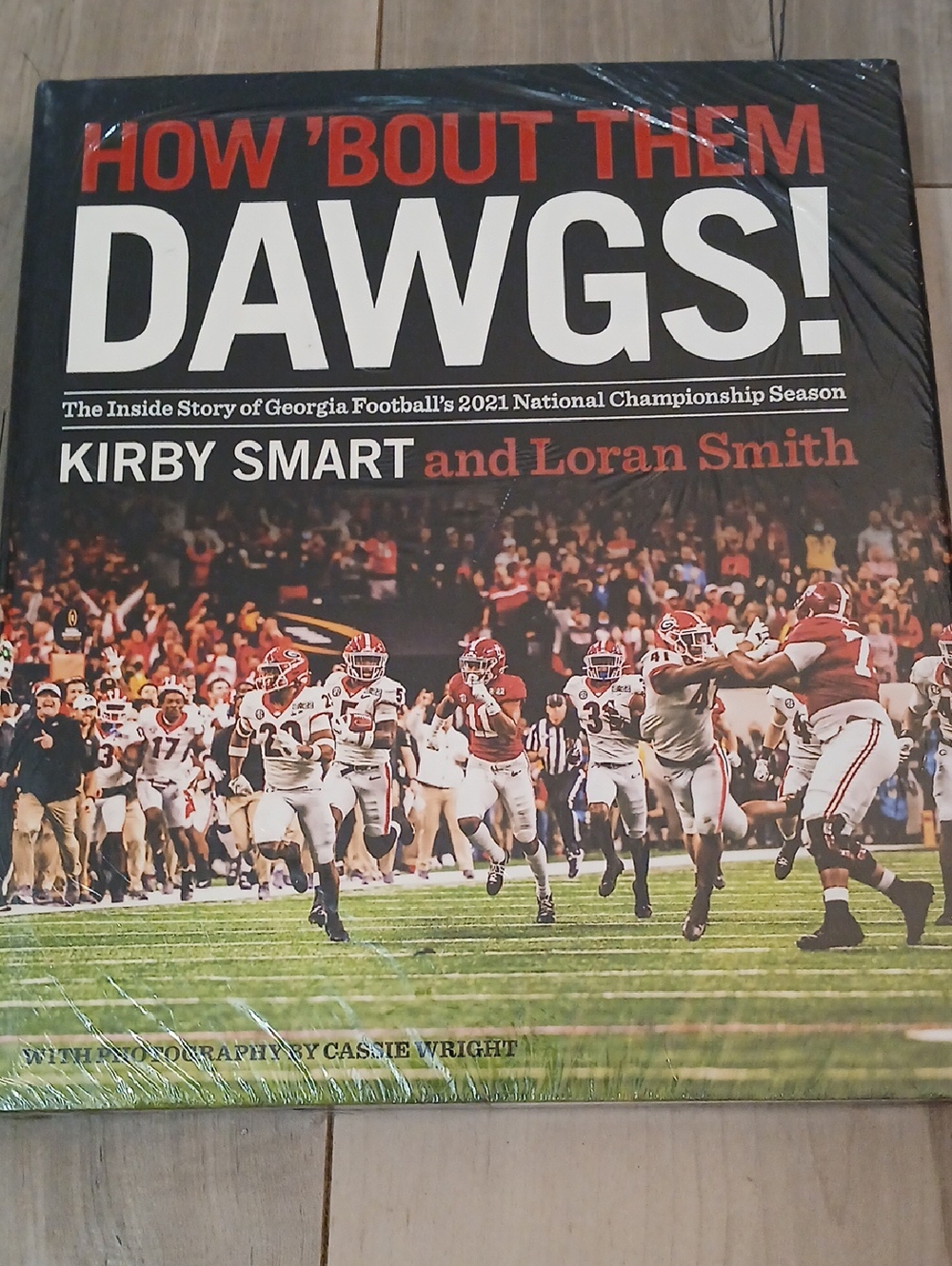 How 'Bout Them Dawgs! Hardcover Book - Red, White